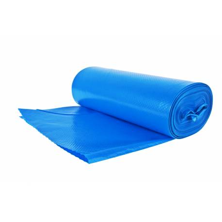 SAC PLASTIQUE 30L BLEU HD11µ SANS LIEN