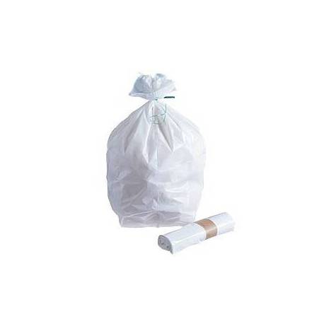 SAC À DÉCHETS 30L BLANC BD 25µ