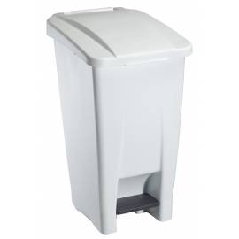 POUBELLE À PÉDALE BLANCHE 60L