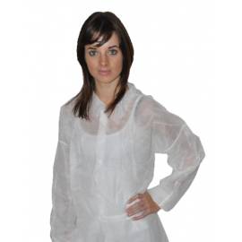 BLOUSE HYGIÈNE BLANCHE EN POLYPROPYLÈNE