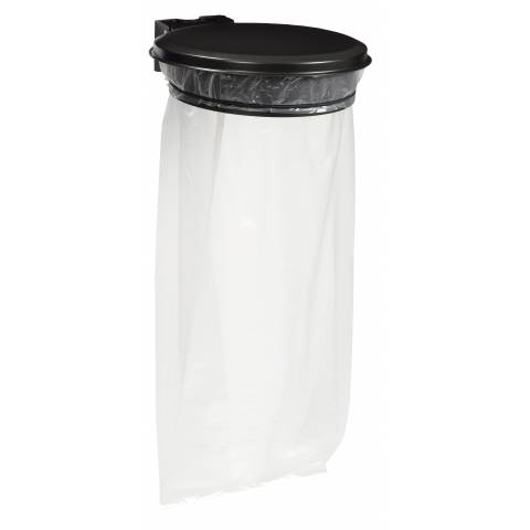 SUPPORT SAC MURAL AVEC COUVERCLE GRIS