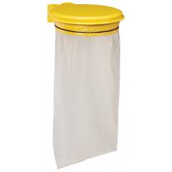 SUPPORT SAC MURAL AVEC COUVERCLE JAUNE