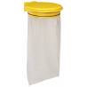 SUPPORT SAC MURAL AVEC COUVERCLE JAUNE SUPPORT SAC MURAL AVEC COUVERCLE JAUNE