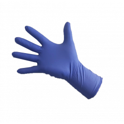 GANTS NITRILE NON POUDRÉ BLEU FONCÉ