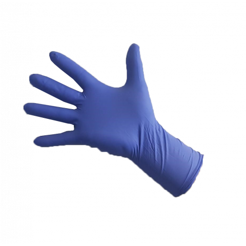 GANTS NITRILE NON POUDRÉ BLEU FONCÉ