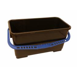 SEAU NOIR AVEC ANSE BLEUE 22L