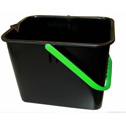 SEAU 9L NOIR ANSE verte