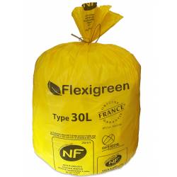 SAC À DÉCHETS 30L JAUNE BD 25µ