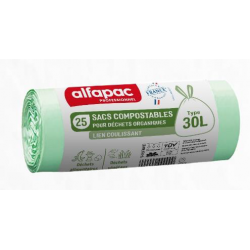 SAC COMPOSTABLE VERT 110L 32µ