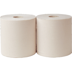 BOBINE ESSUYAGE INDUSTRIEL BLANCHE X2