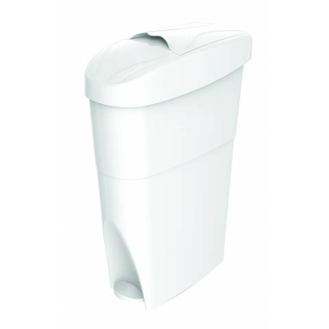 POUBELLE HYGIENE FEMININE BLANCHE 18L