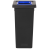 POUBELLE TRI SÉLECTIF FIT 50L NOIR/BLEU POUBELLE TRI SÉLECTIF FIT 50L NOIR/BLEU
