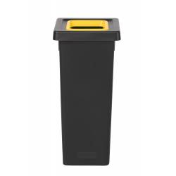 POUBELLE TRI SÉLECTIF FIT 50L NOIR/JAUNE