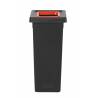 POUBELLE TRI SÉLECTIF FIT 50L NOIR/ROUGE POUBELLE TRI SÉLECTIF FIT 50L NOIR/ROUGE