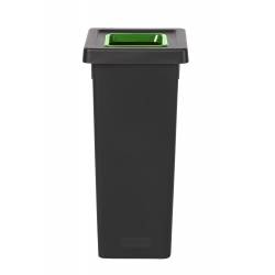 POUBELLE TRI SÉLECTIF FIT 50L NOIR/VERT