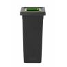 POUBELLE TRI SÉLECTIF FIT 50L NOIR/VERT POUBELLE TRI SÉLECTIF FIT 50L NOIR/VERT
