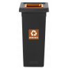 POUBELLE TRI SÉLECTIF FIT 50L NOIR/MARRON POUBELLE TRI SÉLECTIF FIT 50L NOIR/MARRON