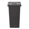 POUBELLE TRI SÉLECTIF FIT 70L NOIR/GRIS POUBELLE TRI SÉLECTIF FIT 70L NOIR/GRIS