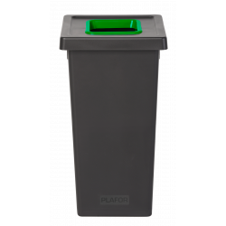 POUBELLE TRI SÉLECTIF FIT 70L NOIR/VERT
