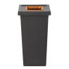POUBELLE TRI SÉLECTIF FIT 70L NOIR/MARRON POUBELLE TRI SÉLECTIF FIT 70L NOIR/MARRON
