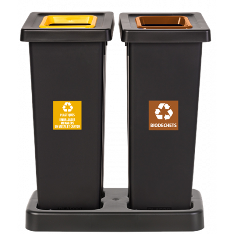 BASE SOCLE POUR 2 POUBELLES FIT 50L