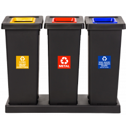 BASE SOCLE POUR 3 POUBELLES FIT 50L