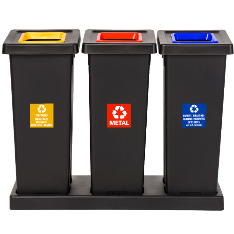 BASE SOCLE POUR 3 POUBELLES FIT 50L