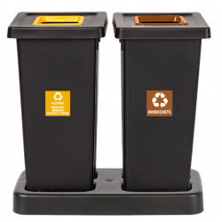 BASE SOCLE POUR 2 POUBELLES FIT 70L