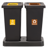 BASE SOCLE POUR 2 POUBELLES FIT 70L
