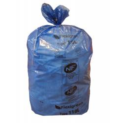 SAC À DÉCHETS 110L 32µ FLEXIGREEN BLEU X250