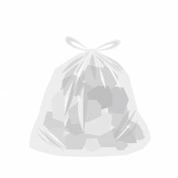 SAC À DÉCHETS 110L BLANC BD 30µ