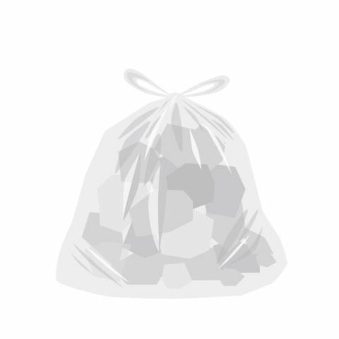 SAC À DÉCHETS 110L BLANC BD 30µ