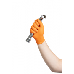 GANT NITRILE ORANGE NON POUDRÉ BOÎTE DE 100
