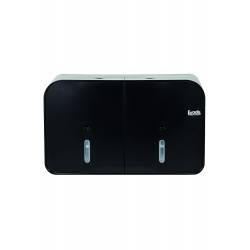DISTRIBUTEUR DOUBLE PAPIER HYGIÉNIQUE MINI JUMBO NOIR MAD