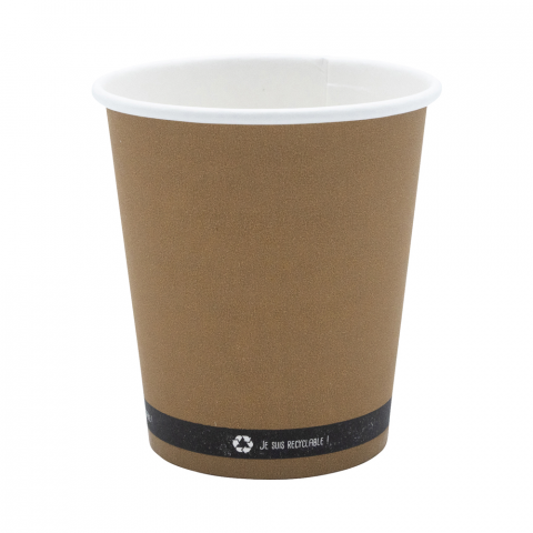 GOBELET EN CARTON KRAFT 25CL CARTON DE 1000