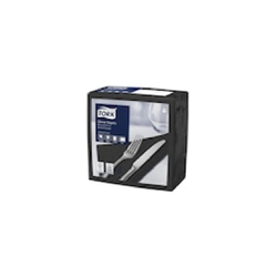 SERVIETTES DINNER TORK NOIRES 39X39 CM CARTON DE 12X150
