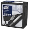 SERVIETTES DINNER TORK NOIRES 39X39 CM CARTON DE 12X150