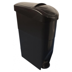 POUBELLE HYGIENE FEMININE NOIRE 20L
