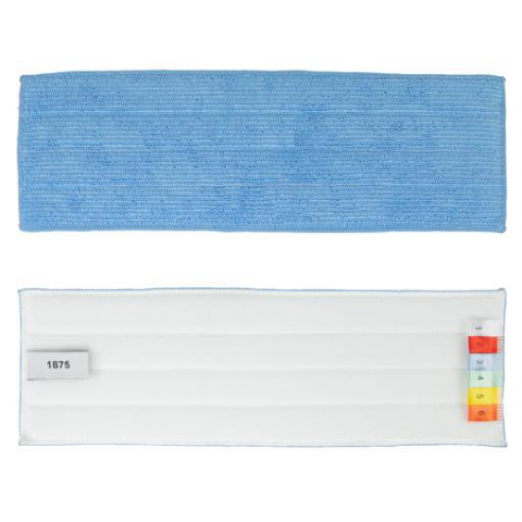 FRANGE MICROFIBRE LAVAGE VELCRO BLEUE 13,5 x 43 CM