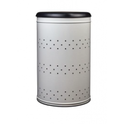 PANIER LINGE 65L BLANC AVEC COUVERCLE