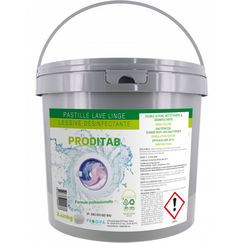 PASTILLES LAVE-LINGE DÉSINFECTANTES x125