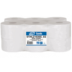 PAPIER HYGIÉNIQUE À DÉVIDAGE CENTRAL 120 M BLANC LOT DE 12