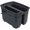 SEAU RECTANGULAIRE 2 COMPARTIMENTS DE 9L SEAU RECTANGULAIRE 2 COMPARTIMENTS DE 9L