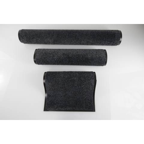 TAPIS MICROFIBRE ABSORBANT 40X60CM GRIS ET NOIR