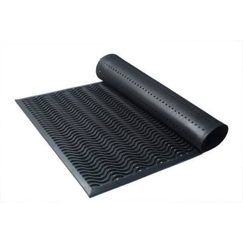 TAPIS CAILLEBOTIS VAGUE NOIR 90X150 CM