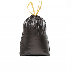 SAC AVEC LIENS COULISSANTS NOIR 30L