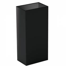 CORPS COLLECTEUR DE TRI SELECTIF EN METAL NOIR 60L