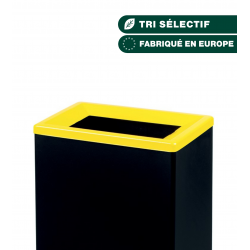COUVERCLE BLEU POUR CORPS DE COLLECTEUR DE TRI SÉLECTIF EN MÉTAL 60L