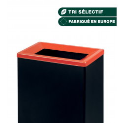 COUVERCLE BLEU POUR CORPS DE COLLECTEUR DE TRI SÉLECTIF EN MÉTAL 60L