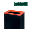 COUVERCLE BLEU POUR CORPS DE COLLECTEUR DE TRI SÉLECTIF EN MÉTAL 60L